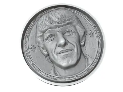 Paolo Rossi Footballer Medallion 3D print model