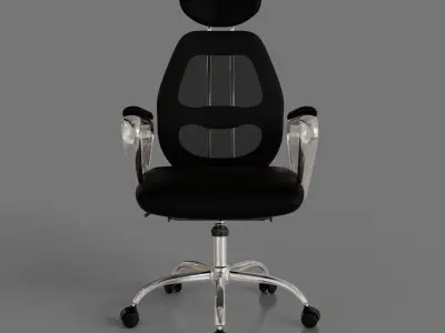 computer chair 04 Low-poly 3D model