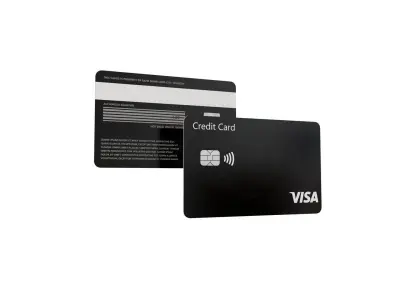 Simple Black Credit Card 3D model