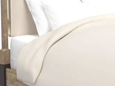 Hooker Furniture Bedroom Affinty California King Upholstered Bed 3D model