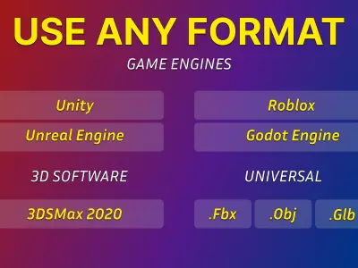 Monkey Rigged And Animation For Game Low-poly 3D model