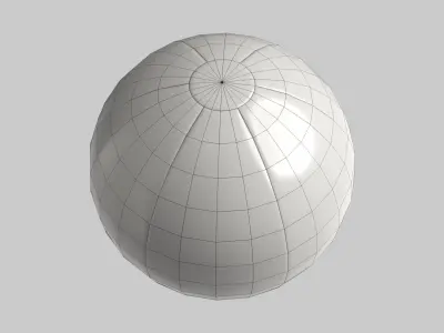 Beach Ball Colorful Summer Low-poly 3D model