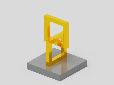 Interior Decor Low-poly 3D model