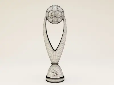 CAF Champions League trophe 3D model