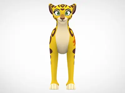 Fuli Adult Low-poly 3D model