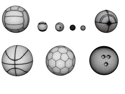 SportsBalls 3D model