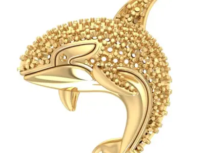 Dolphin - Fish pendant 3D print model