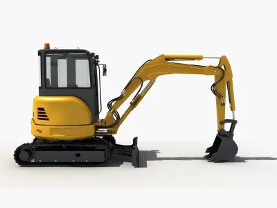 Mini Excavator 3D model