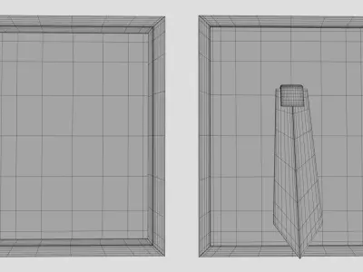 Modern Picture Frame Low-poly 3D model