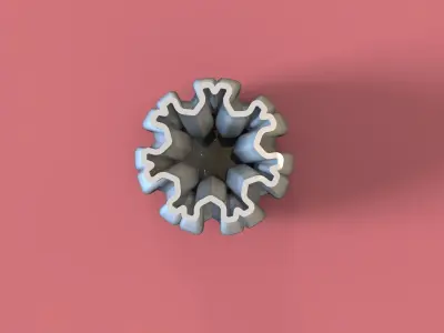 Snowflake vase Free 3D print model
