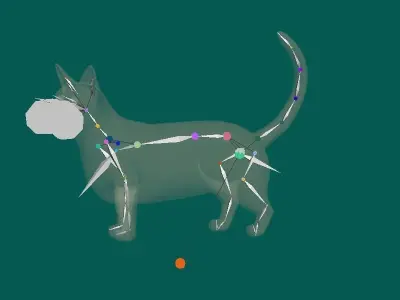 Munchkin Sausage Cat 3D model