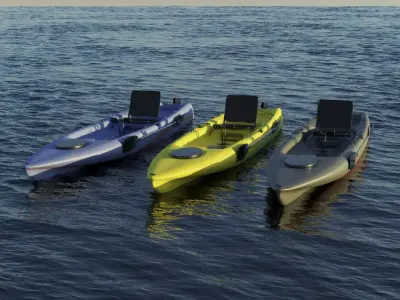 Kayak 3D model 3D Model Pack