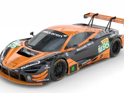 McLaren 720S LMGT3 EVO 2025 WEC 3D model