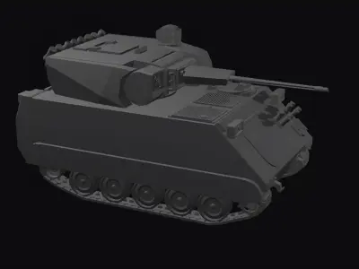M113 with ut30 mk2 turret 3D print model