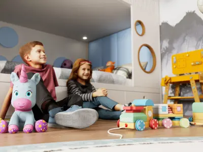 Kids Room Unreal Engine 3D model