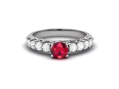 Engagement Wedding Ring 3dm Render Detail  3D print model