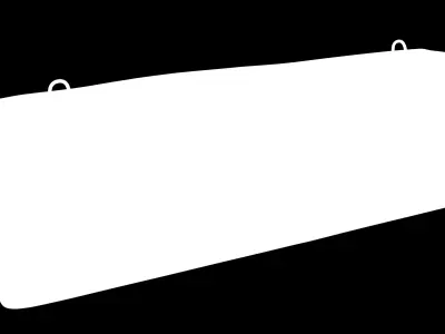 Concrete Barrier Low-poly 3D model