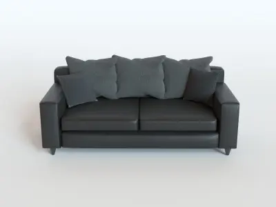 Sofa euro Leather 3D model