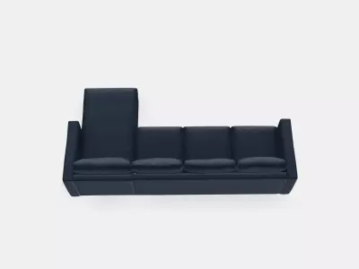VIMLE Cover 4-seat sofa w chaise longue Low-poly 3D model