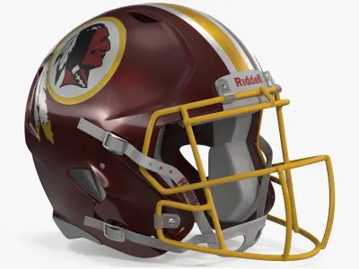 Washington Redskins American Football Helmet 3D model