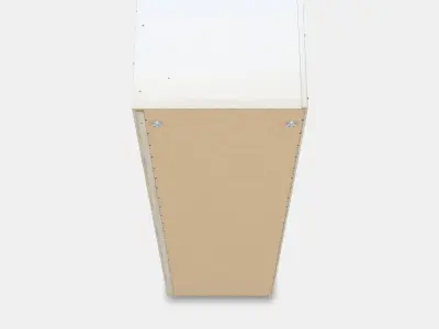 PAX Add-on corner unit with 4 shelves 12 3D model