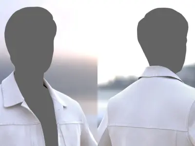 Jacket 14 - All MH Bodies - UE5 Skeletons - Rigged Low-poly 3D model