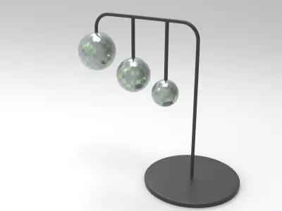 Disco Balls Decor Low-poly 3D model