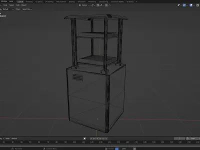Kichen rack 3d model Free 3D model