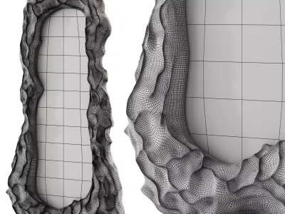 Decorative Floor Mirror V1 3D model