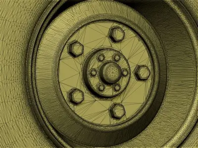 3D  printable wheel 3D print model