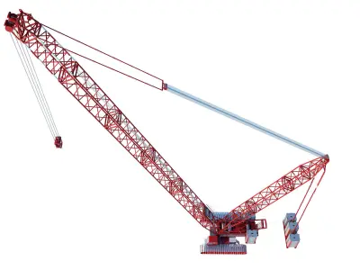 CRAWLER MINING CRANE  3D model
