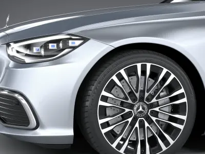 Mercedes-Benz S-Class long 2021 3D model
