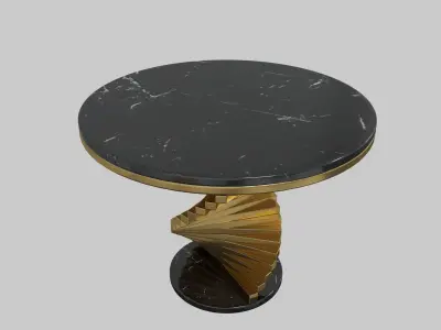 Modern Round Side Table 3D model