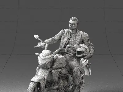000021 Biker 0527 3D model