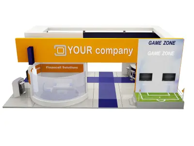  Booth Exhibition Stand a503 3D model