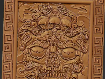 kapala skull 3D print model