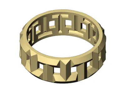 T wedding band replica 3D print model