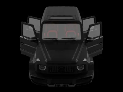 Mercedes-Benz G class with Interior 3D model