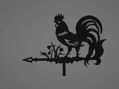 Weather vane 3D model 3D model