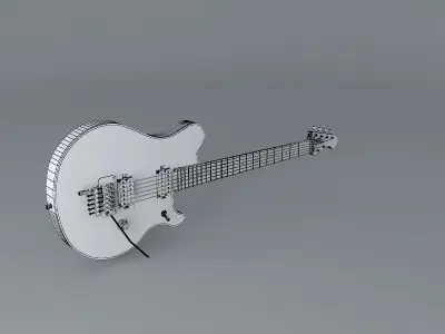 Ernie Ball MUSICMAN Eddie Van Halen Model guitar Free 3D model