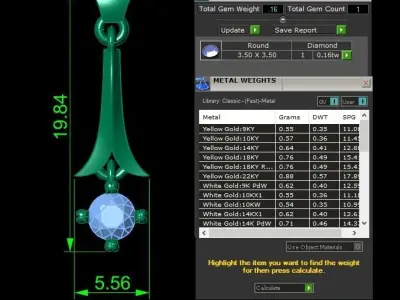 Jewelry Earring 3D print model