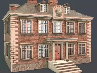 Low Poly House 01 Low-poly 3D model