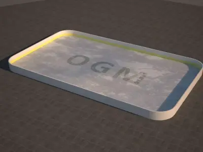 Ice Rink Low-poly 3D model