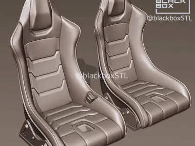 SPORT SEAT BB03 ZX FOR DIECAST AND MODELKITS 3D print model