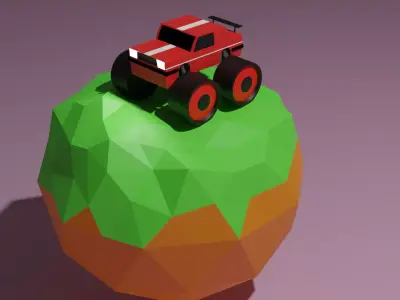 Monster truck 3D model