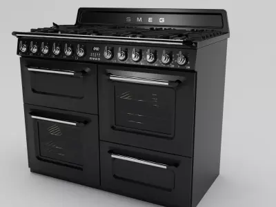 SMEG Aesthetic Oven - Victoria Range 110 width 3D model