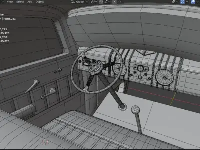 Cadillac lesalle series 1935 Low-poly 3D model
