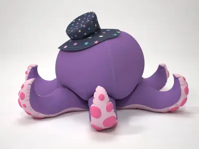 Stuffed Toy Octopus 3D model