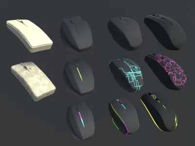 Ultimate Gamer Room Low-poly 3D model