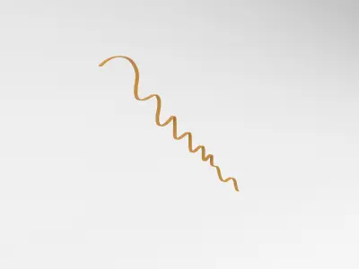 Ribbon v1 008 Low-poly 3D model